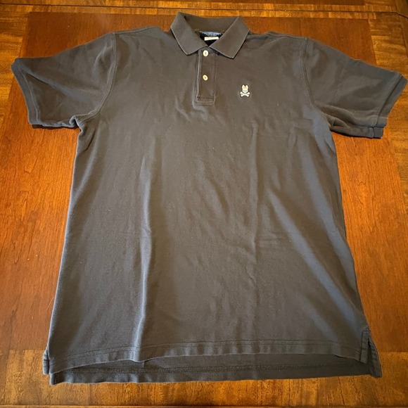 Psycho Bunny Other - Psycho Bunny Men's Polo Shirt Size 8 (XXL) Gray Embroidered Bunny Logo Pima